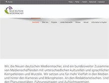 Tablet Screenshot of neuemedienmacher.de